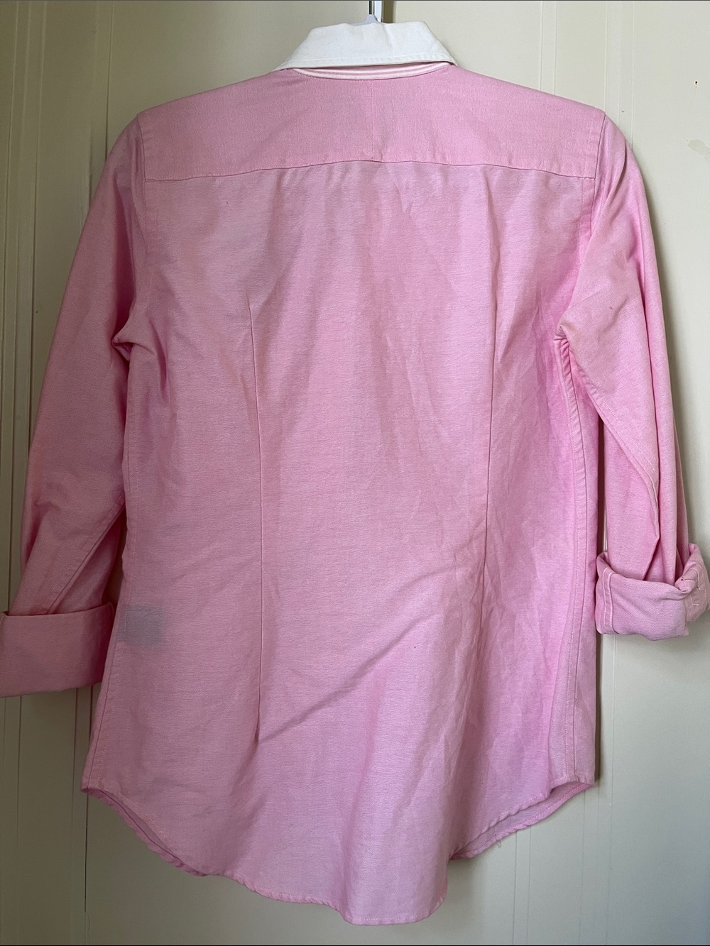 Ralph Lauren Pink Button-Down Shirt  White Collar Cotton Embroidered Size 6 - Picture 9 of 9